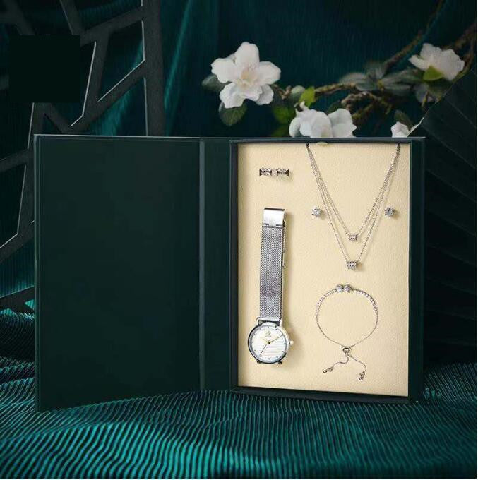 Ladies Set Watch Rhinestone Jewelry