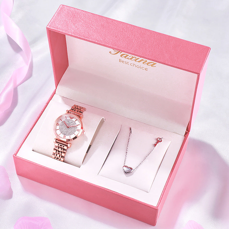 Electronic Watch Set Jewelry Necklace