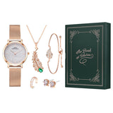 Ladies Set Watch Rhinestone Jewelry
